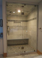 Steam shower with transom inon Greenlake